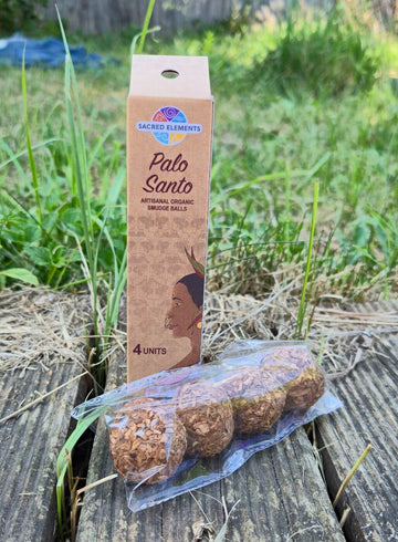 Set de 4 Bile Energetice cu Palo Santo pentru purificare