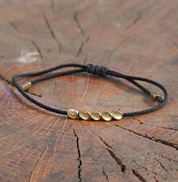 Bratara Snur si Margele Cupru Pt. Protectie si Noroc