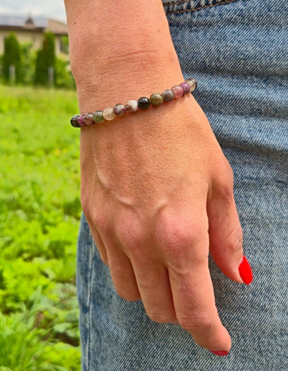 Bratara Turmalina Multicolora - echilibru, claritate, bucurie