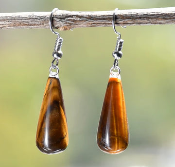 Cercei cu pietre ochi de Tigru Brave Heart