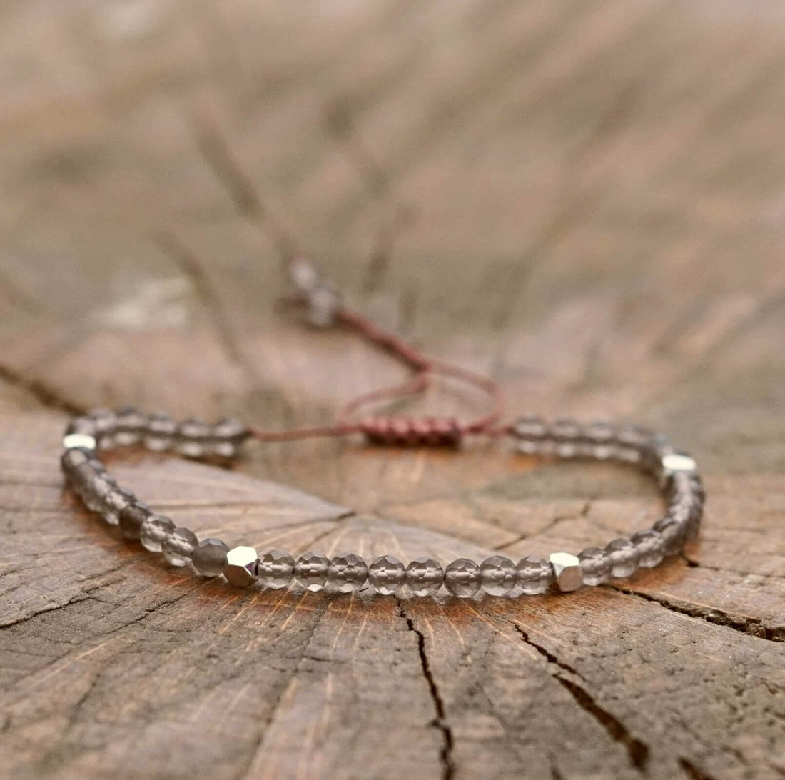 bratara cuart fumuriu fatatat 4 mm