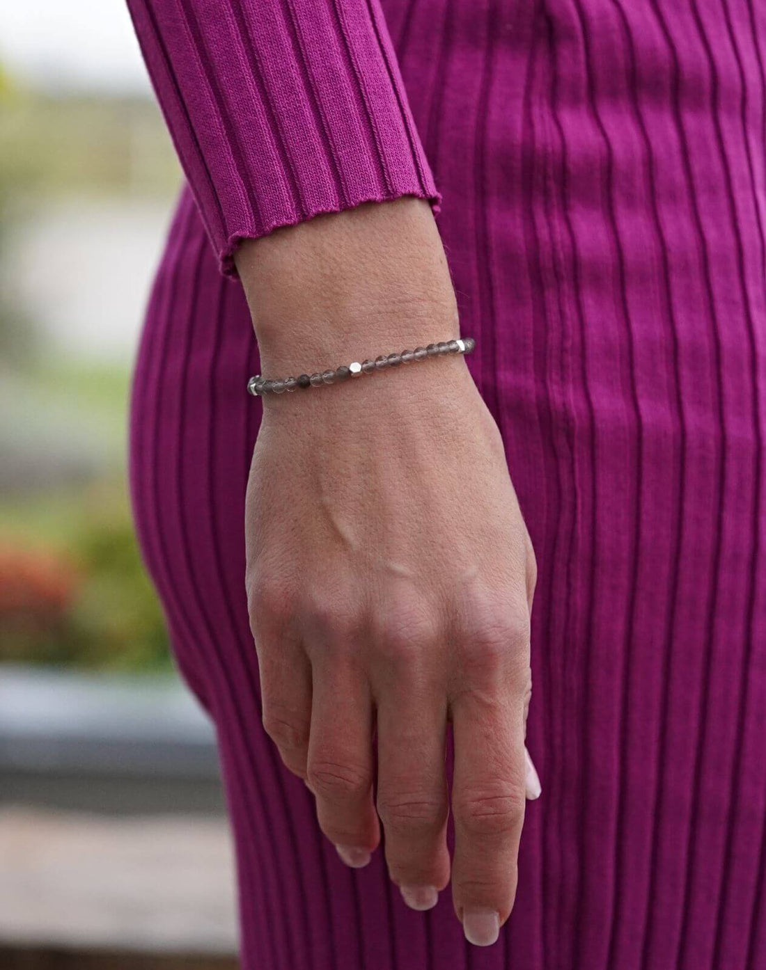 bratara cuart fumuriu fatatat 4 mm