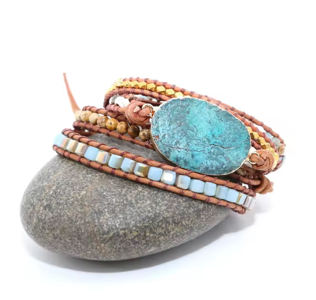 Bratara Jasp Oceanic - Piatra echilibrului și a liniștii