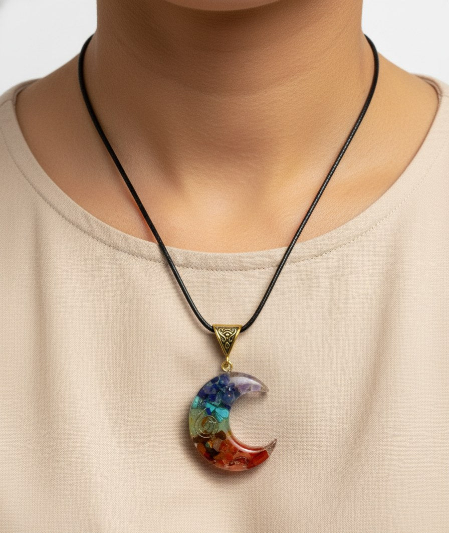 Pandantiv Orgonic 7 Chakre, cu snur