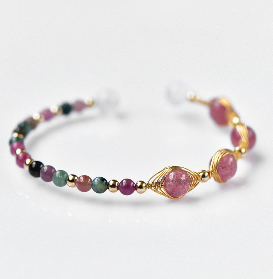 Bratara turmalina multicolora Magic Glow