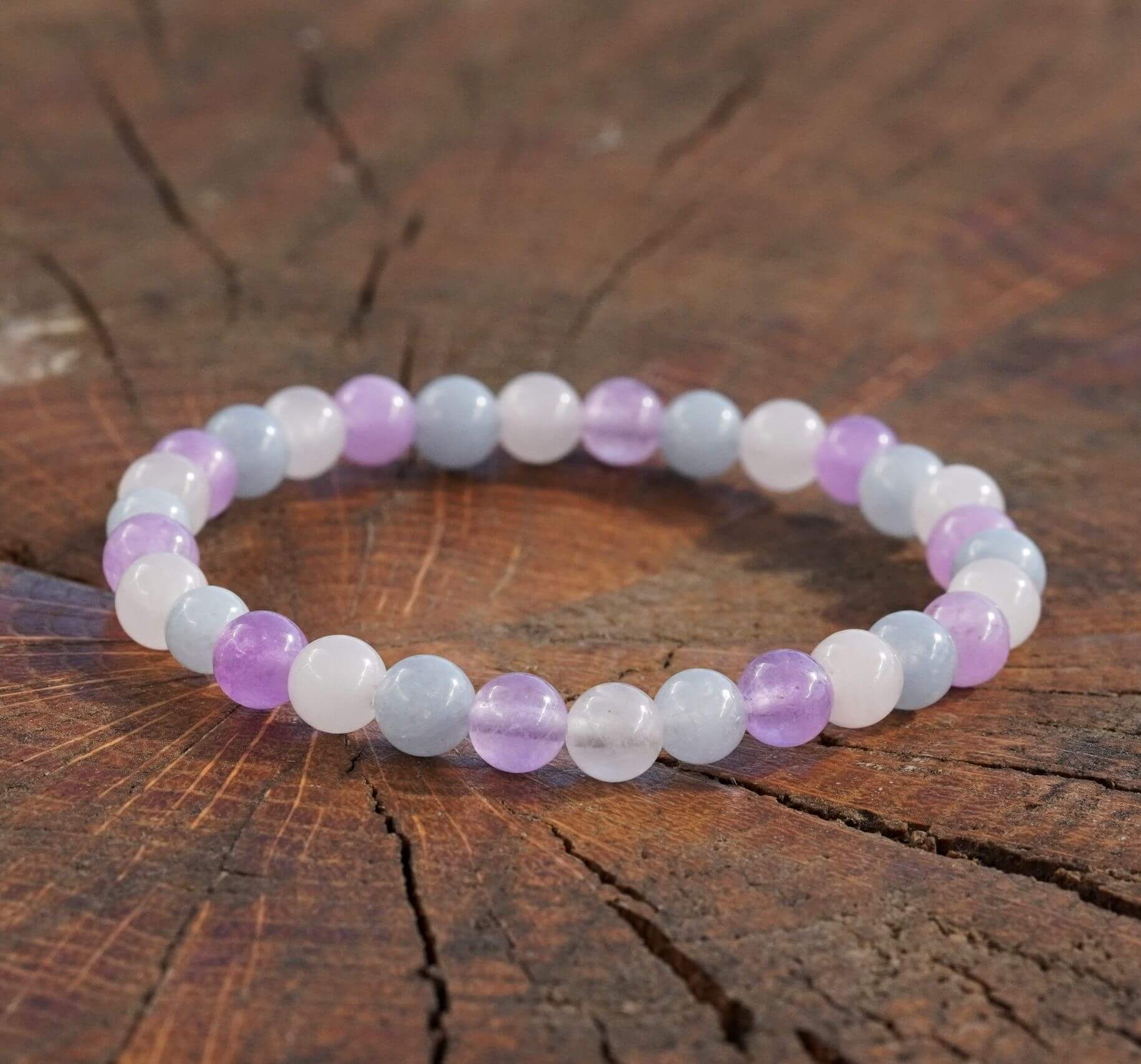 bratara din cristale de morganit