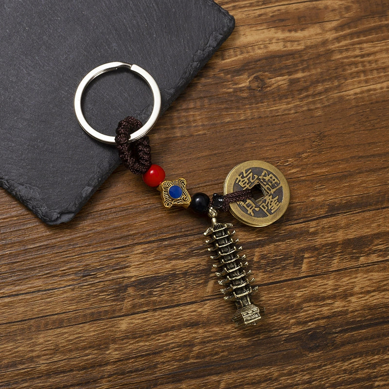 amuleta pagoda si monede chinezesti