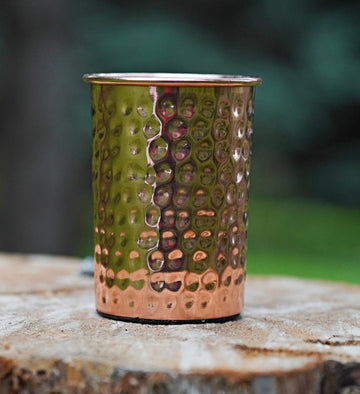 Pahar Din Cupru , Hammered