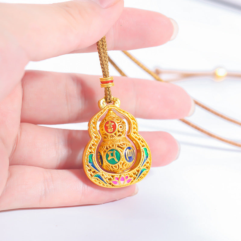 Pandantiv Feng Shui Wu Lou cu snur– Protecție, Noroc și Armonie