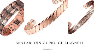Brățări din cupru cu magneți integrați pe interior