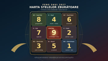 Feng Shui 2027 – harta Stelelor Zburătoare cu Steaua 9 în centru