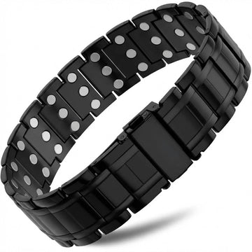 Brățara Full Magnetic Black din oțel inoxidabil, produs KarmaShop
