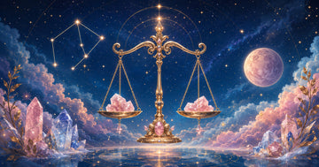 Simbolul zodiei Balanță într-un peisaj celest – horoscop 2027