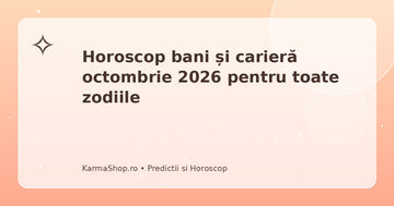 Horoscop bani și carieră octombrie 2026