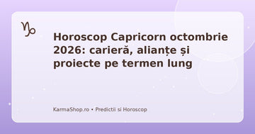 Horoscop Capricorn octombrie 2026 – previziuni astrologice