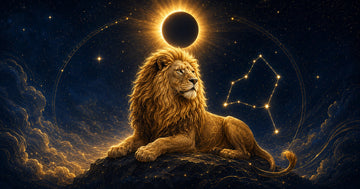 Simbolul zodiei Leu într-un peisaj celest – horoscop 2027