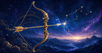 Simbolul zodiei Săgetător într-un peisaj celest – horoscop 2027