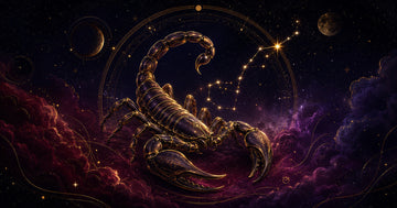 Simbolul zodiei Scorpion într-un peisaj celest – horoscop 2027