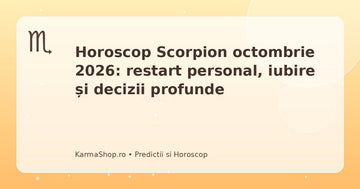 Horoscop Scorpion octombrie 2026 – previziuni astrologice