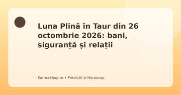 Luna Plină în Taur 26 octombrie 2026