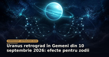 Uranus retrograd în Gemeni din 10 septembrie 2026