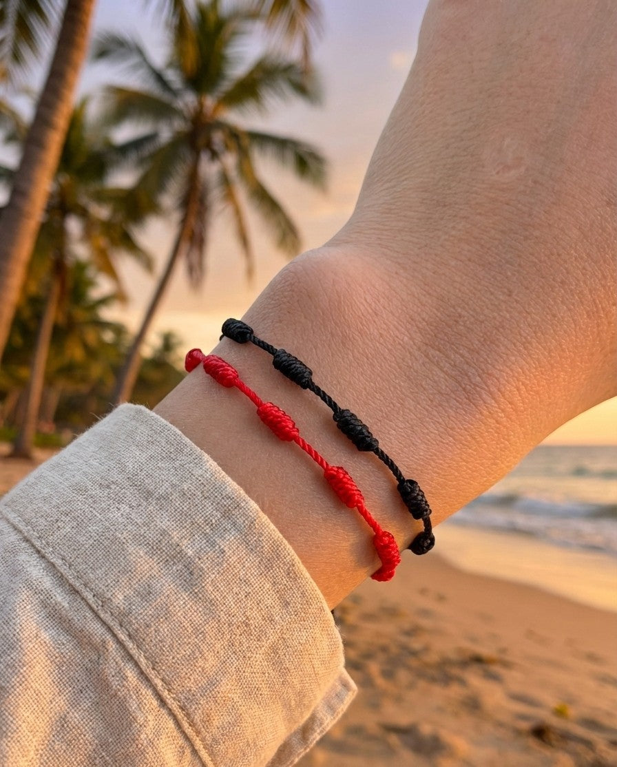 Set Bratari cu Snur "Protecția Karmică a celor 7 Noduri"