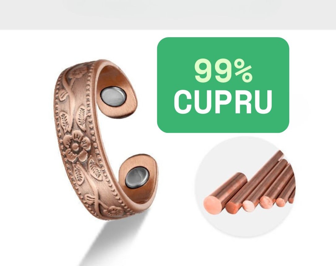 Inel din cupru Flower