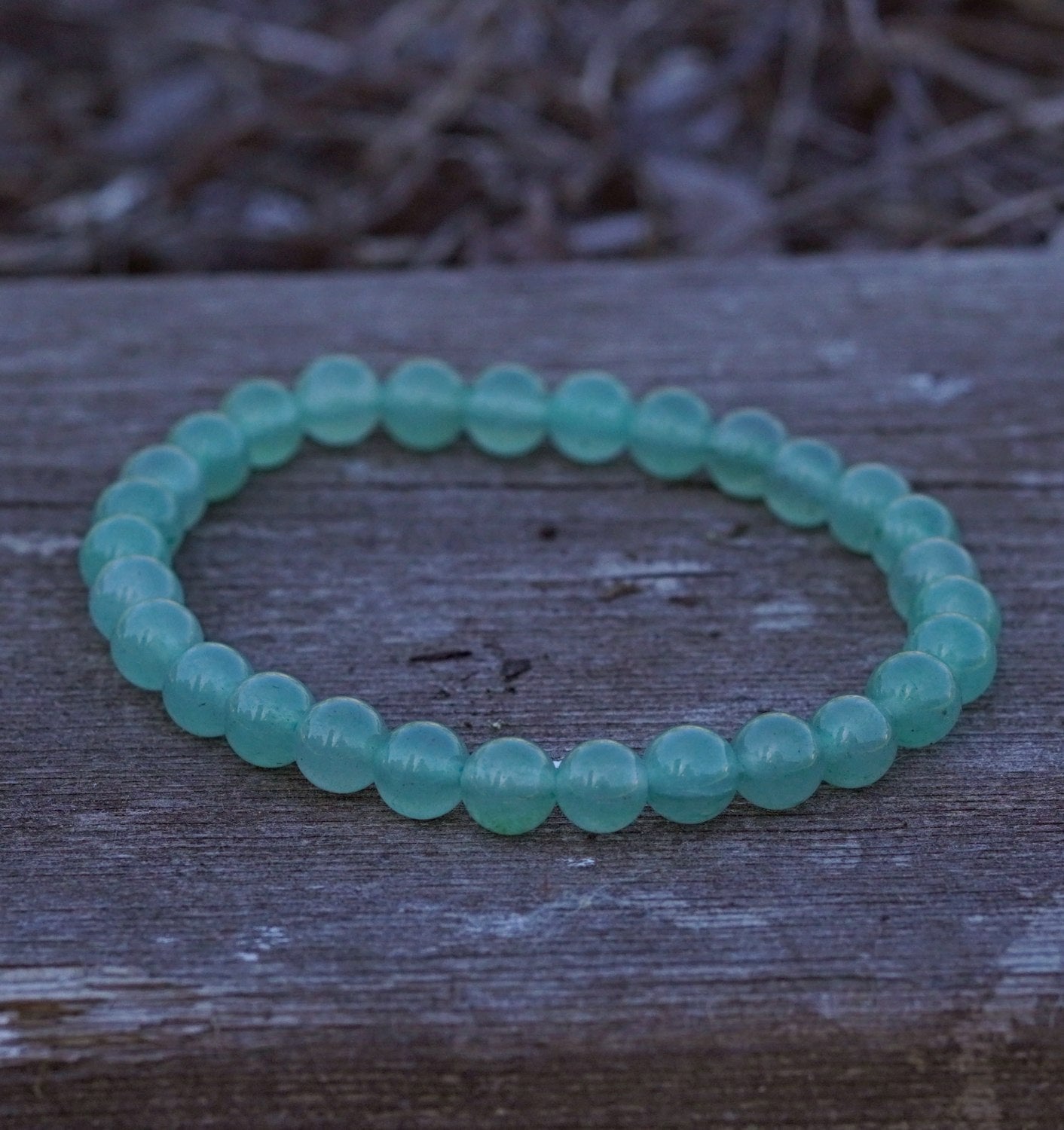 Brățară din Aventurin Verde cu mărgele naturale de 6 mm