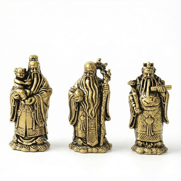 Cei trei intelepti Fuk Luk Sau - Statuete Feng Shui Pt. Fericire, Bani, Longevitate