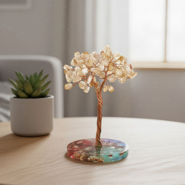 copacel feng shui cu cristale de citrin