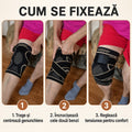 Cum se fixează genunchiera cu fir de cupru în trei pași