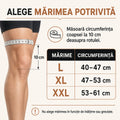 Ghid mărimi genunchieră L, XL și XXL, măsurare la 10 cm deasupra rotulei