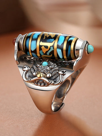 Inel Protector Dragon Tibetan Dzi