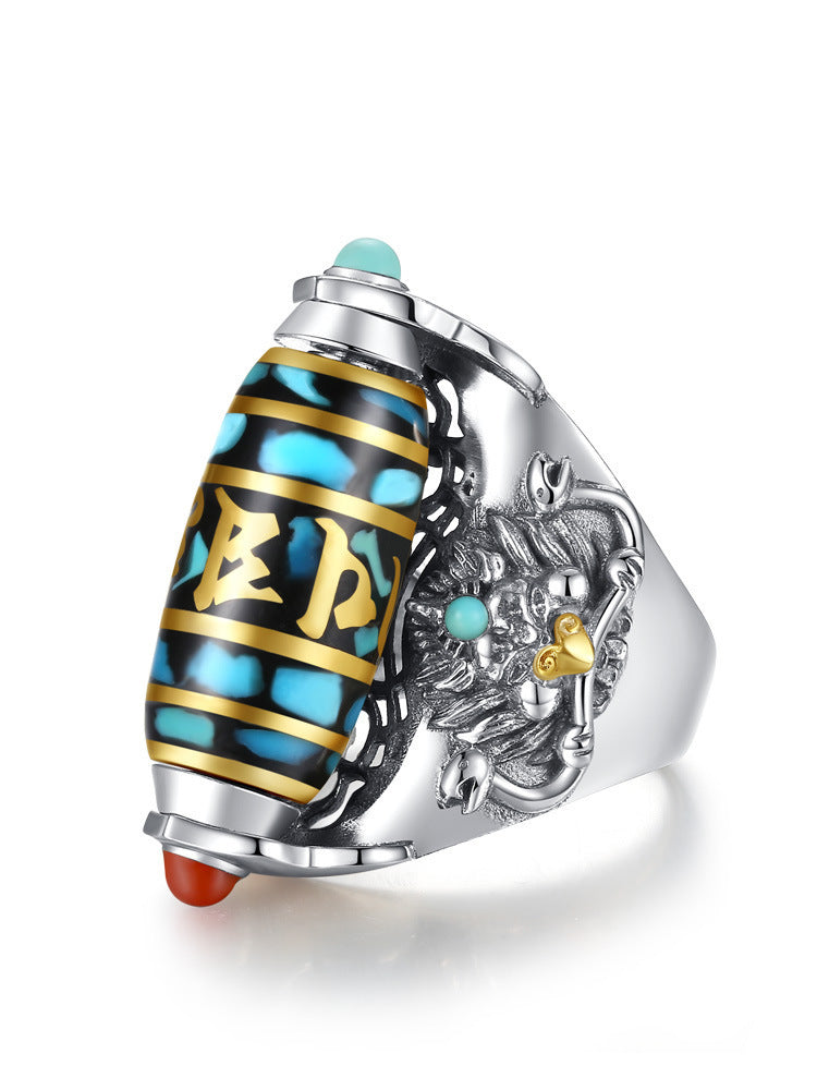Inel Protector Dragon Tibetan Dzi
