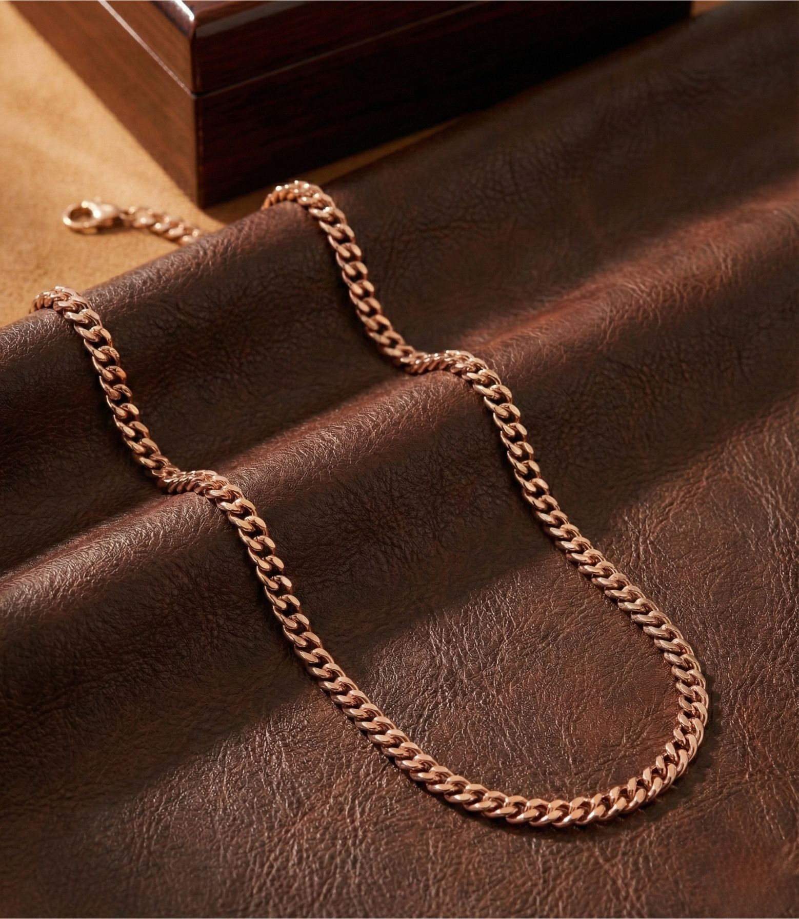 lant cuban din cupru pur pentru barbati