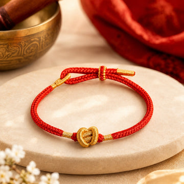 Bratara Tibetană "Nodul Fericirii", Ajustabila, Talisman Noroc si Prosperitate