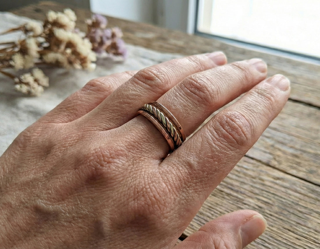 Inel din cupru Trio, Ajustabil