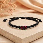 Brățară Tibetană „Nodul Destinului” – Negru