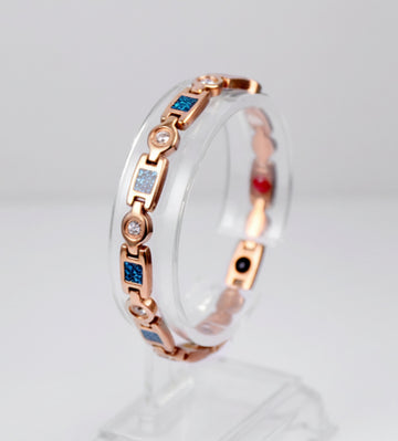 Brățară Magnetica, "Ciel" Rose Gold , Dama, Otel Inoxidabil Placat cu Aur 18k