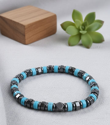 Bratara Turcoaz si Hematit - Rebel Soul