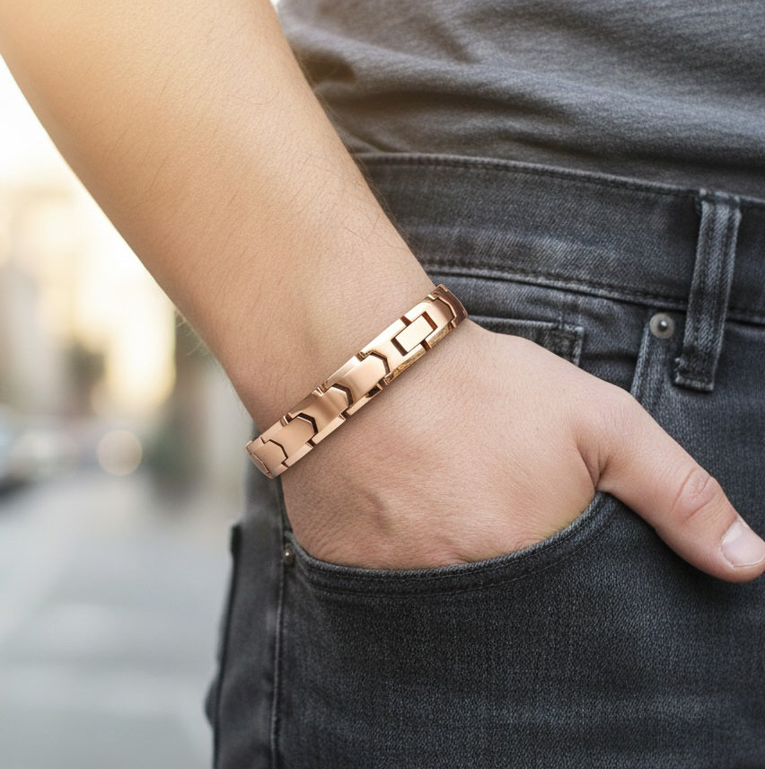 Bratara Terapeutica "BioCore", cu Elemente de Germaniu, pentru Barbati