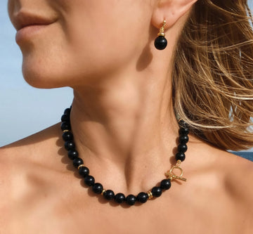 Colier turmalina neagra Elegance-scut impotriva energiilor negative