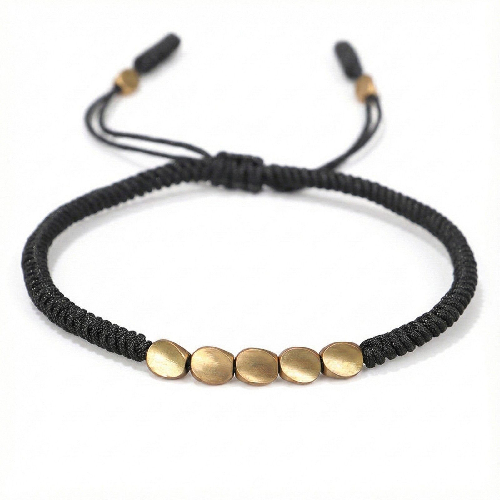 snut negru cu margele norocoase din cupru 2026