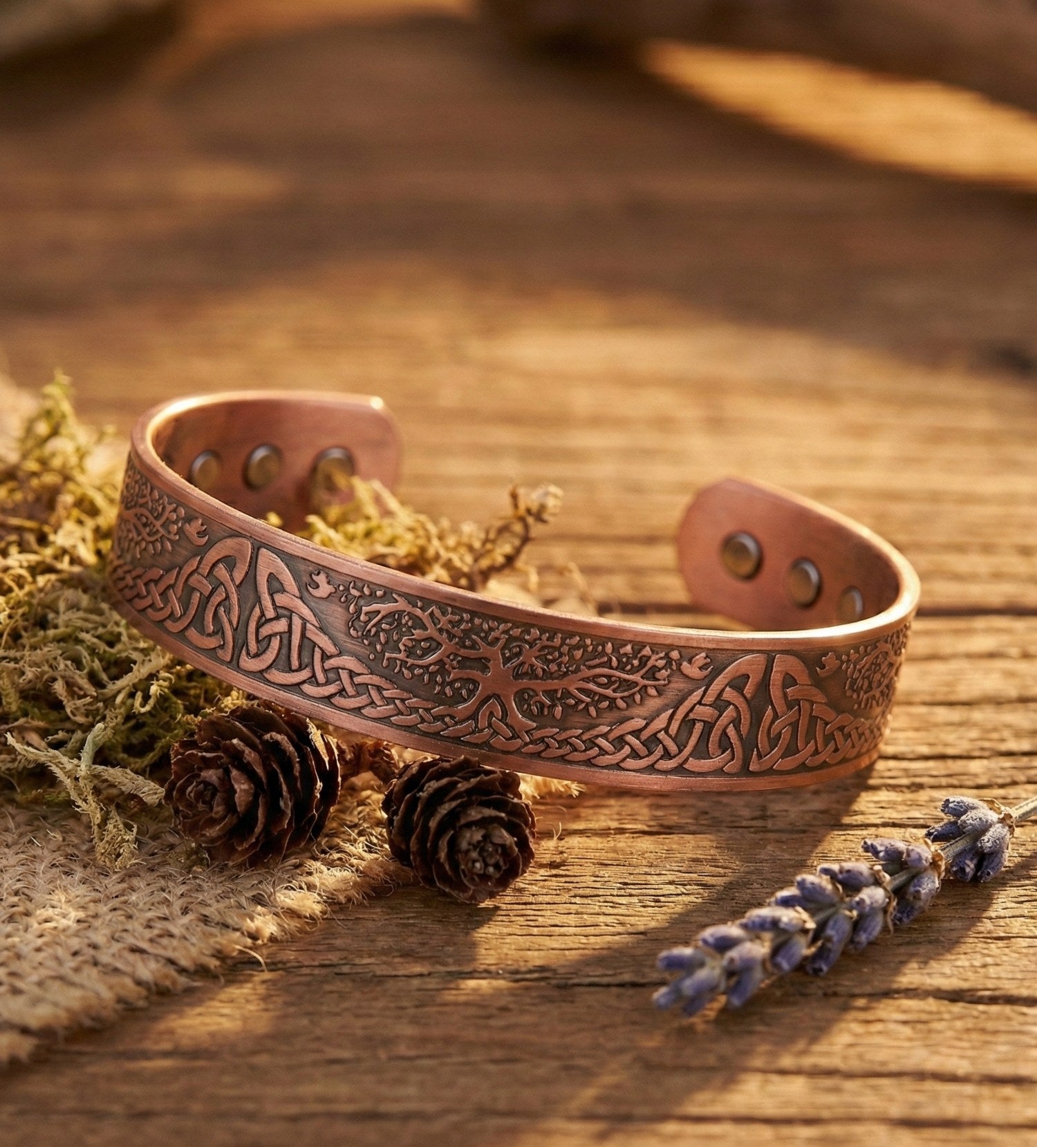 Bratara Cupru Barbati Copacul lui Thor