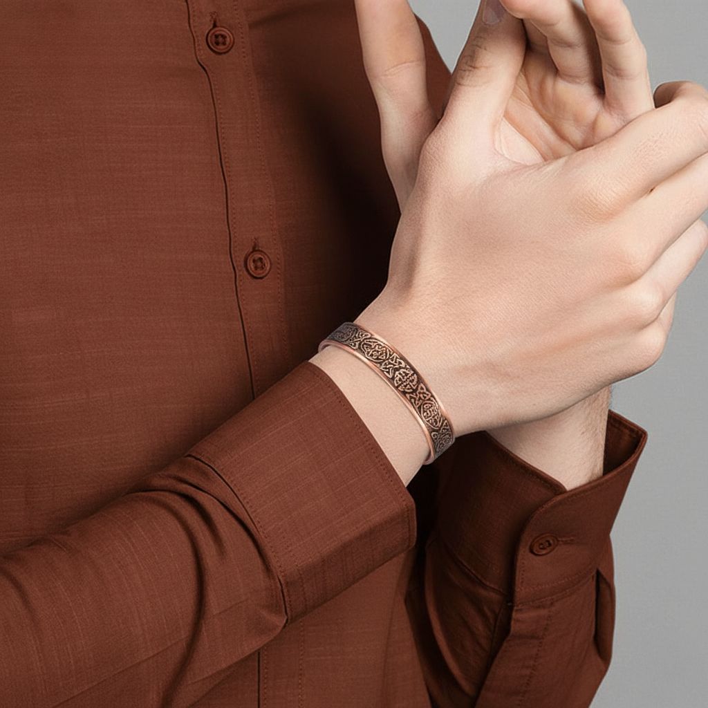 bratara din cupru pur pentru barbati magnetica