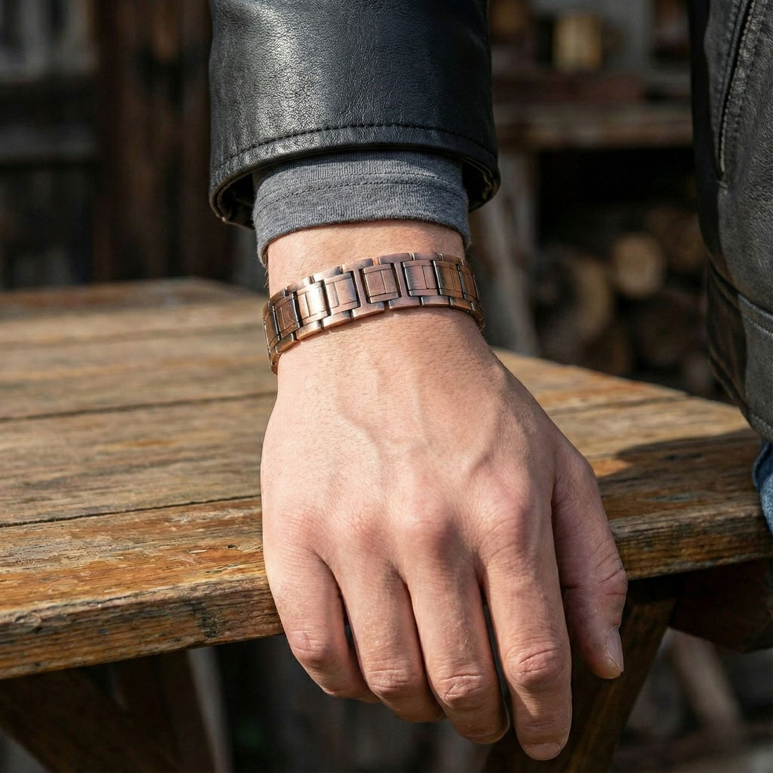 Bratara Cupru Barbati "Terra Magnetic"