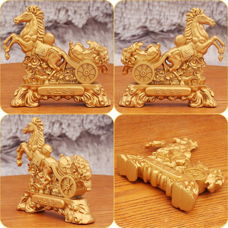 statueta feng shui cal cu trasura bogatiei 2026