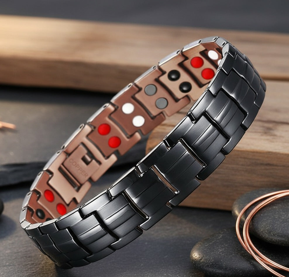 bratara terapeutica din cupru cu magneti neodim