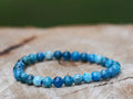 Brățară din Apatit cu mărgele naturale de aproximativ 6 mm